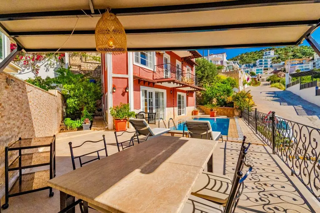 Shaded terrace